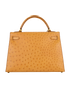 Kelly 32 In Ostrich Cognac, back view